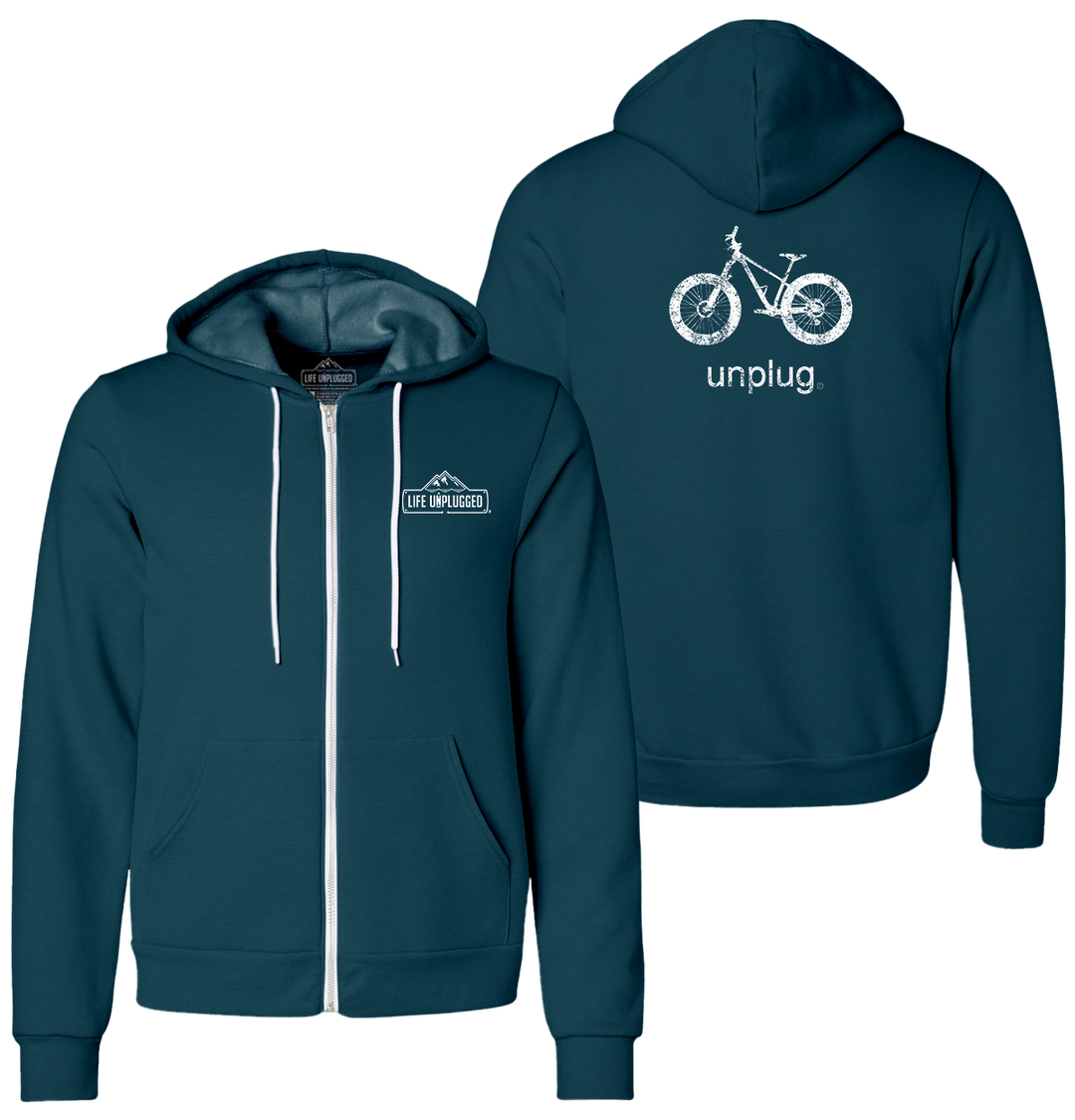FAT TIRE BIKE Supersoft Midweight Zip Up Hoodie