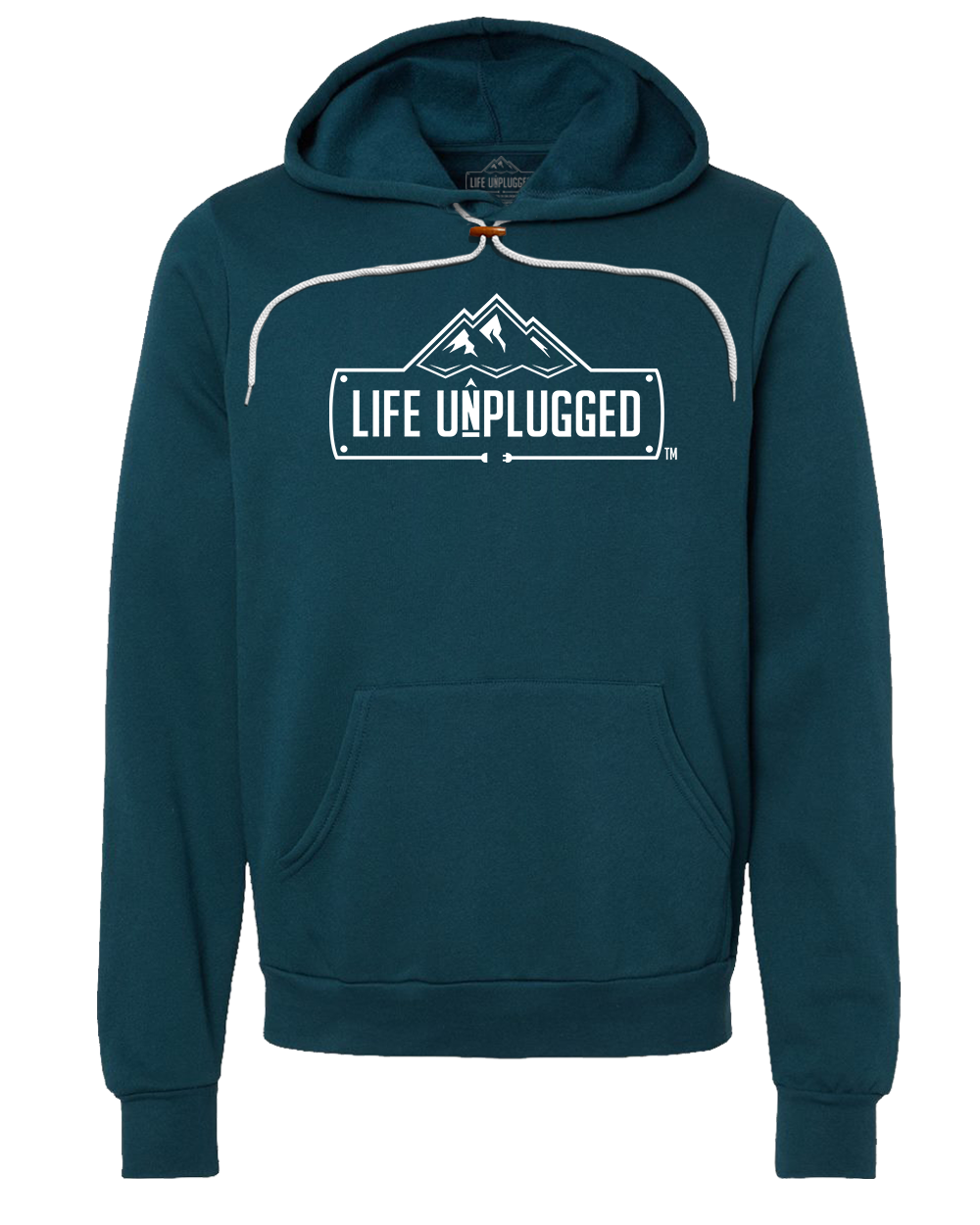 Life Unplugged Logo Premium Super Soft Hooded Sweatshirt - Life Unplugged
