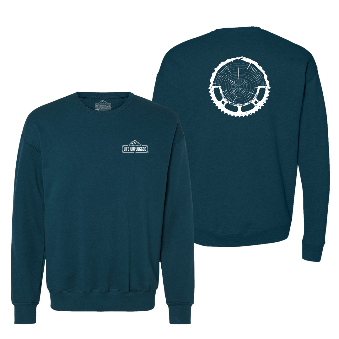 Tree Rings Chainring Midweight Super Soft Crewneck Sweatshirt