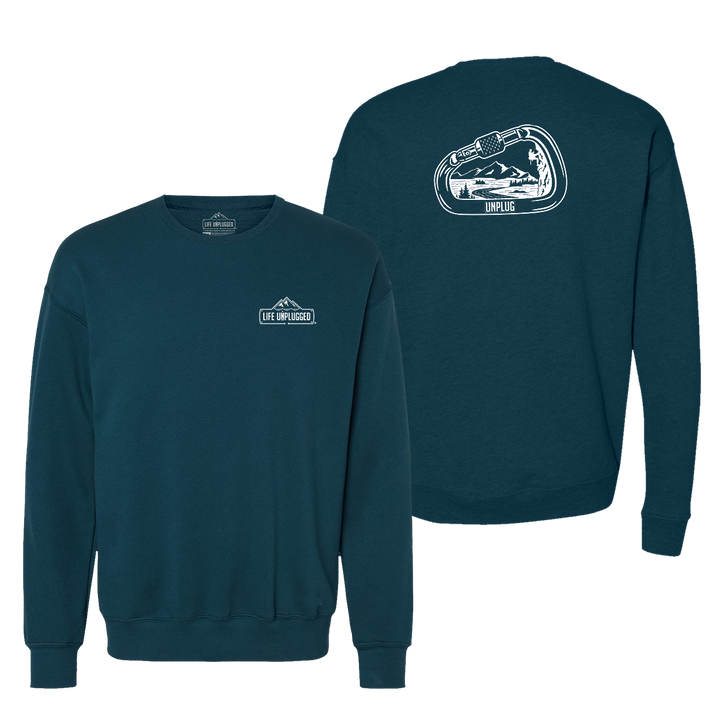 Rock Climbing Mountain Scene Midweight Super Soft Crewneck Sweatshirt