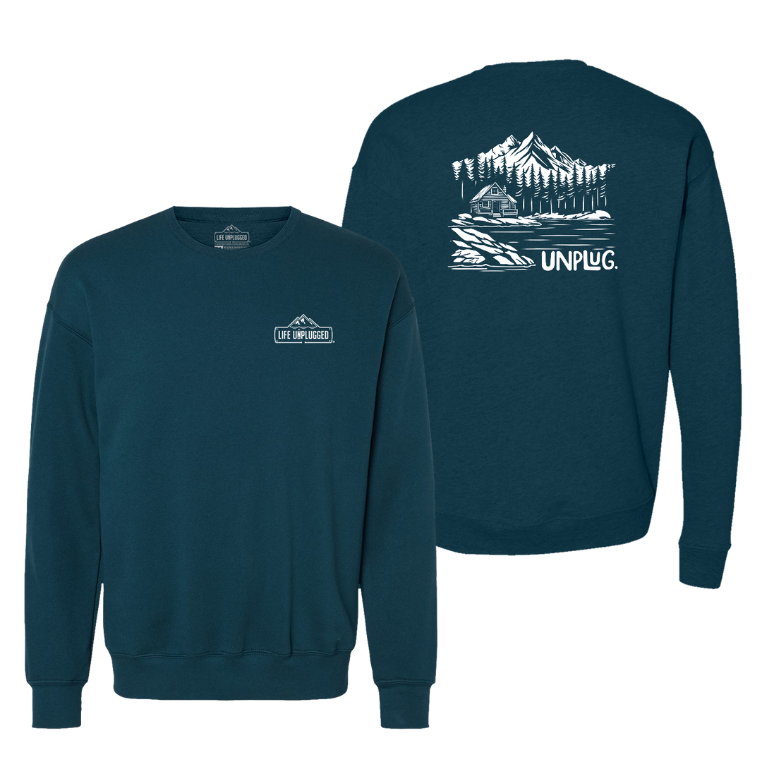 Cabin In The Woods Midweight Super Soft Crewneck Sweatshirt