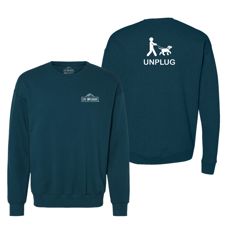 Dog Walking Midweight Super Soft Crewneck Sweatshirt