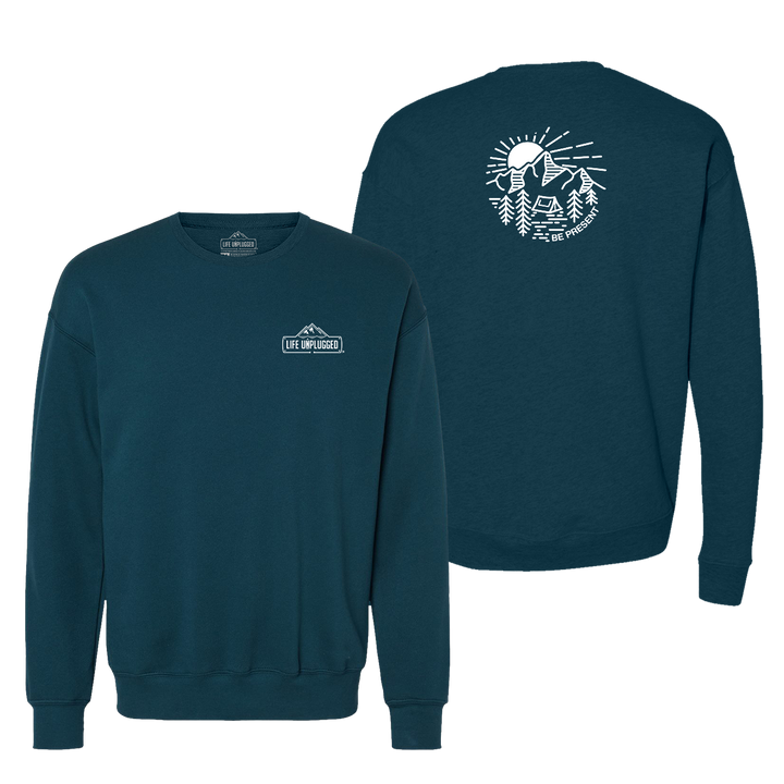 Mountain Sunset Midweight Super Soft Crewneck Sweatshirt