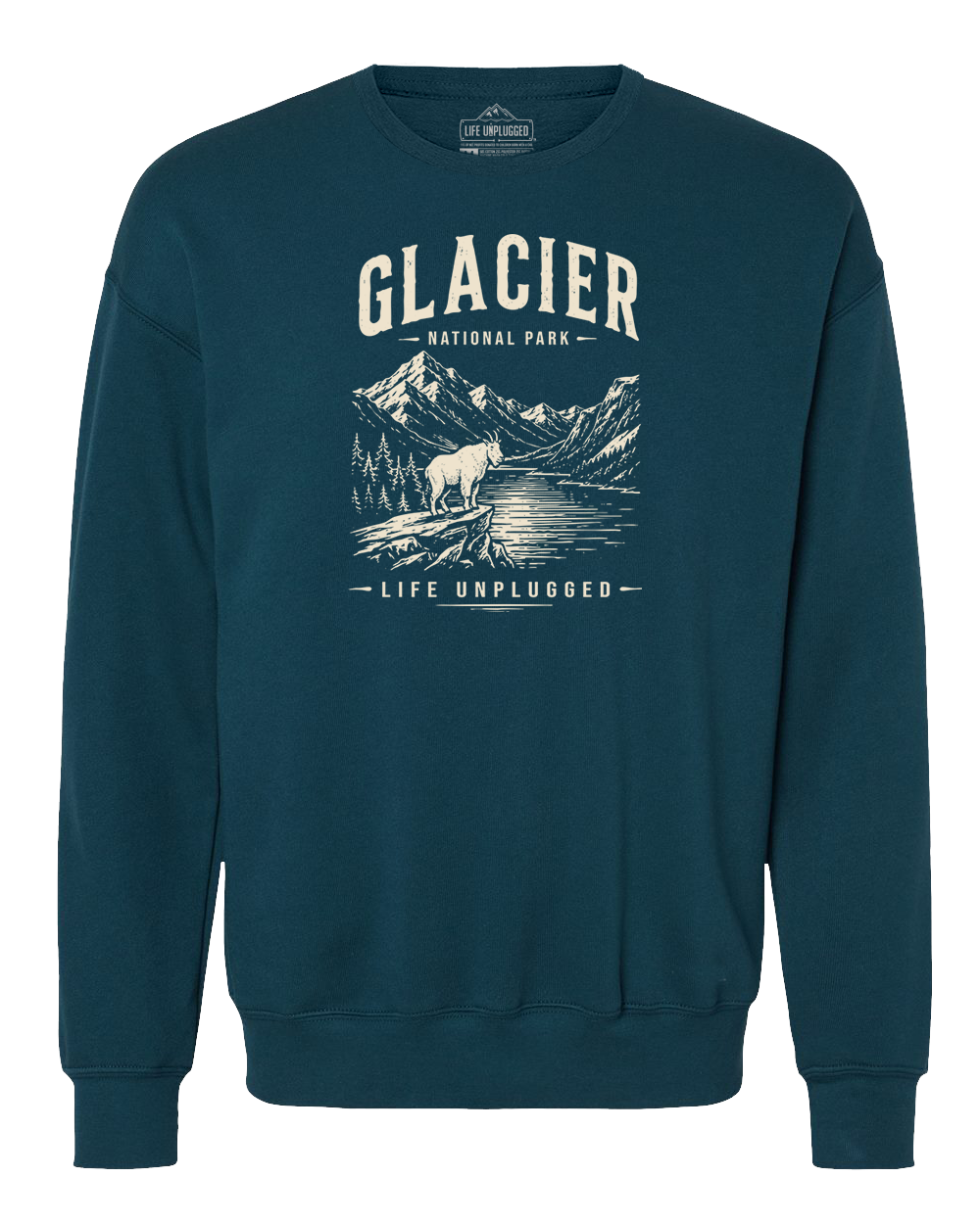 GLACIER NATIONAL PARK Midweight Super Soft Crewneck