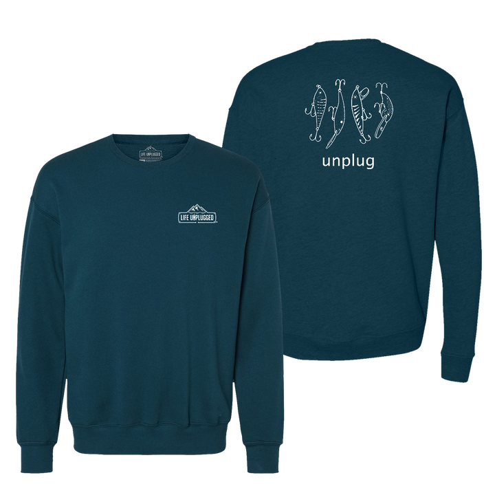 Fishing Lures Midweight Super Soft Crewneck Sweatshirt