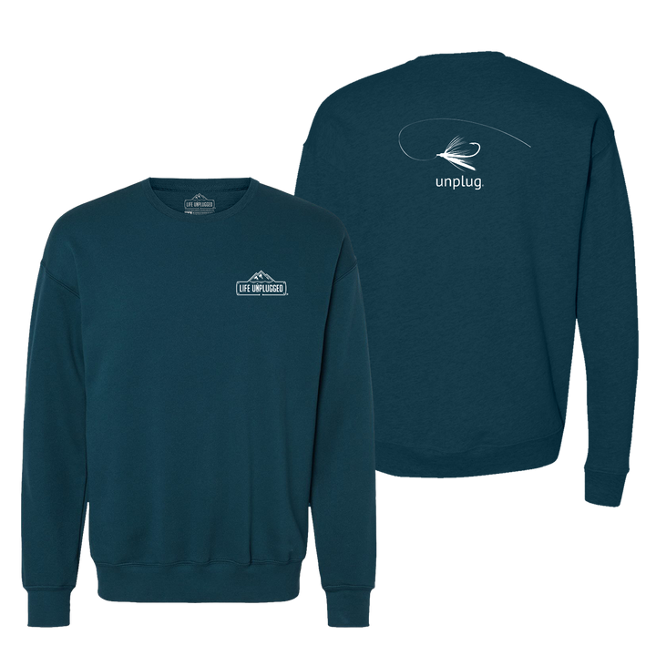 Fly Fishing Midweight Super Soft Crewneck Sweatshirt