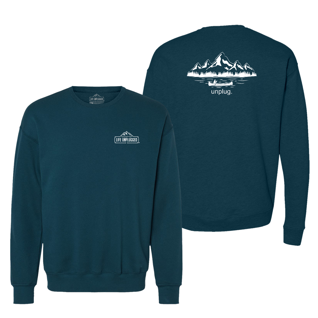 Canoeing In The Mountains Midweight Super Soft Crewneck Sweatshirt