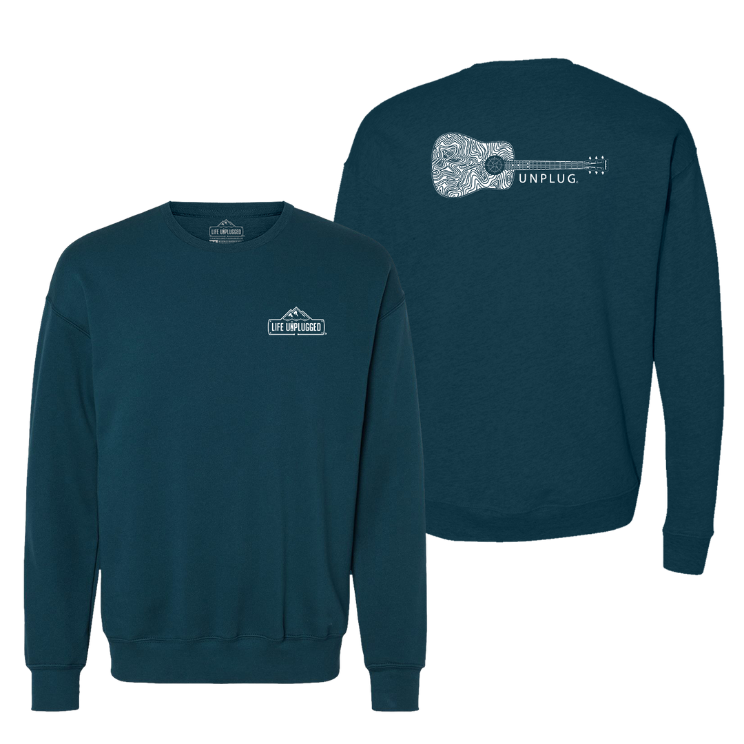 Guitar Midweight Super Soft Crewneck Sweatshirt