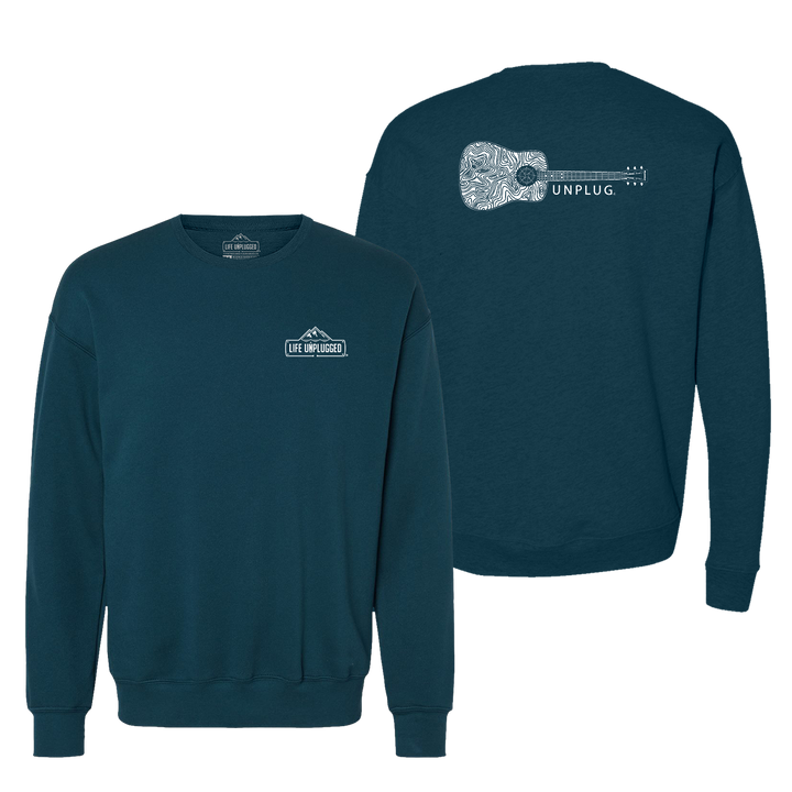 Guitar Midweight Super Soft Crewneck Sweatshirt