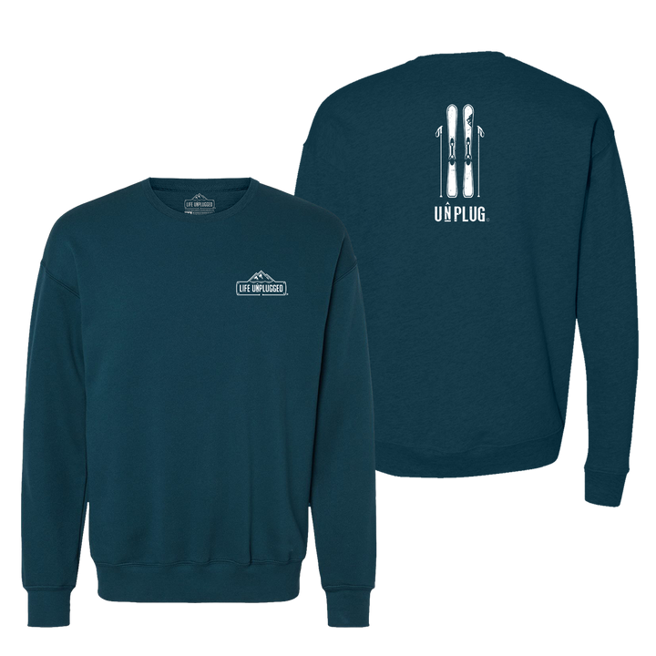 Skiing Midweight Super Soft Crewneck Sweatshirt