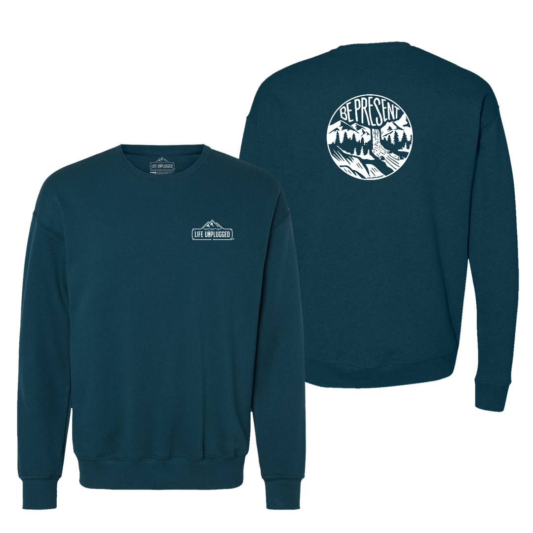 Be Present Waterfall Midweight Super Soft Crewneck Sweatshirt