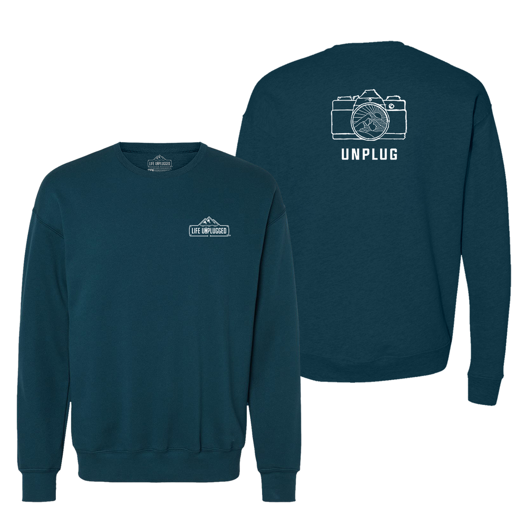 Camera Mountain Lens Midweight Super Soft Crewneck Sweatshirt