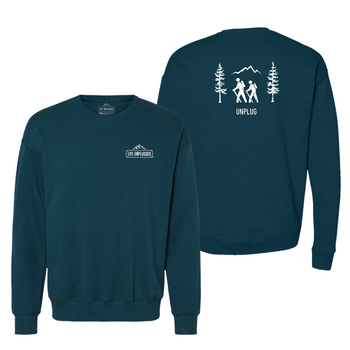 Hiking Scene Midweight Super Soft Crewneck Sweatshirt