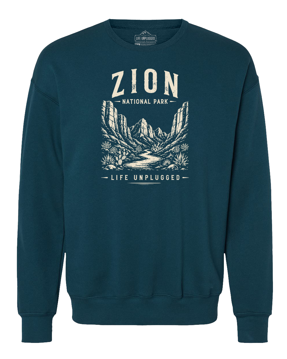 ZION NATIONAL PARK Midweight Super Soft Crewneck