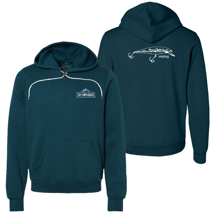 Fishing Lure Mountain Scene Super Soft Hoodie