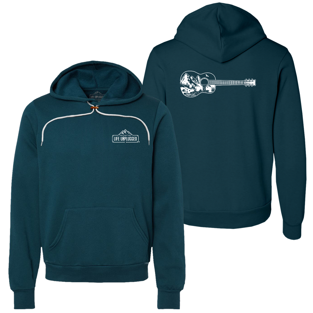 Guitar Mountain Scene Super Soft Hoodie