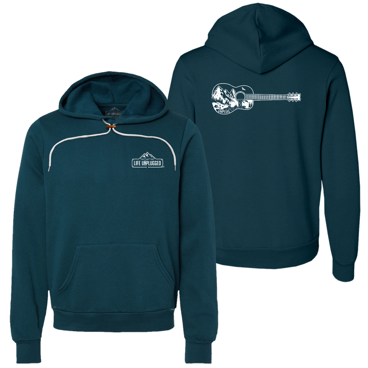 Guitar Mountain Scene Super Soft Hoodie