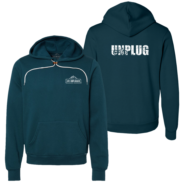 Unplug Mountain Bike Silhouette Super Soft Hoodie