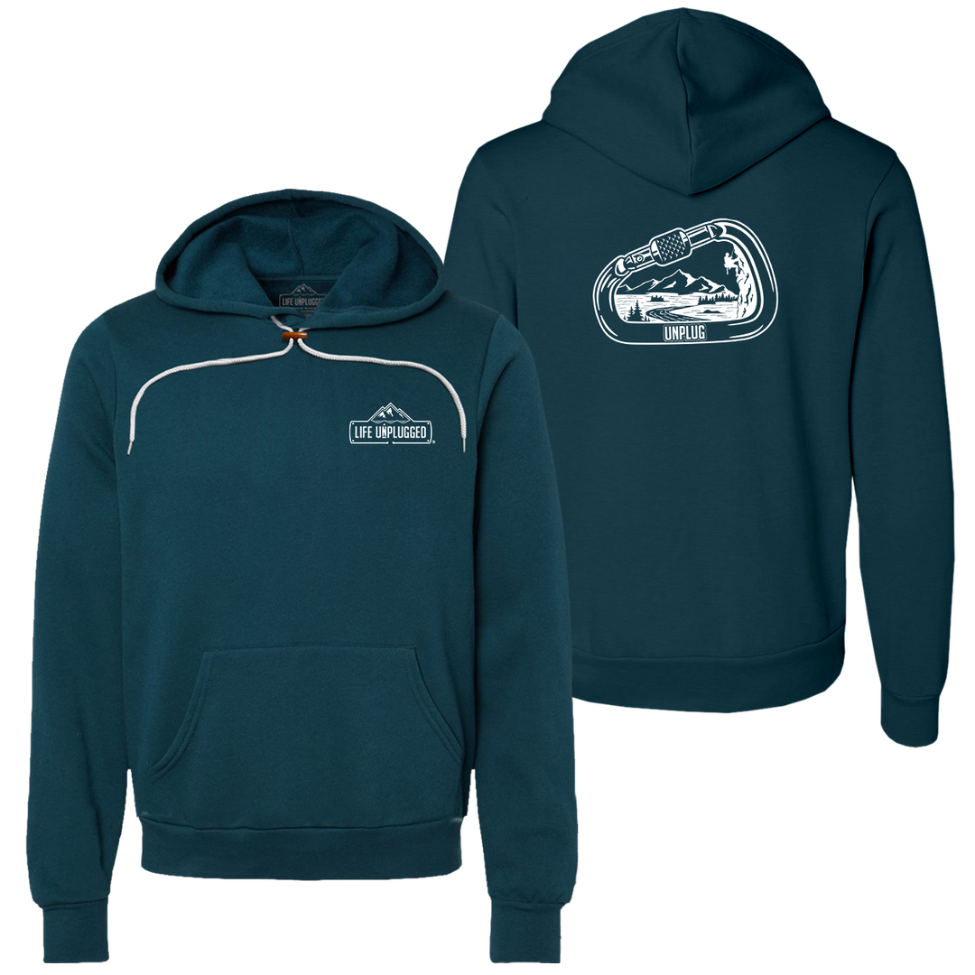 Rock Climbing Mountain Scene Super Soft Hoodie