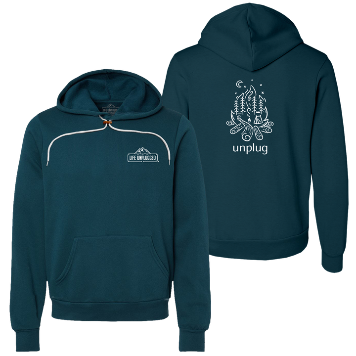 Campfire Camping Scene Super Soft Hoodie