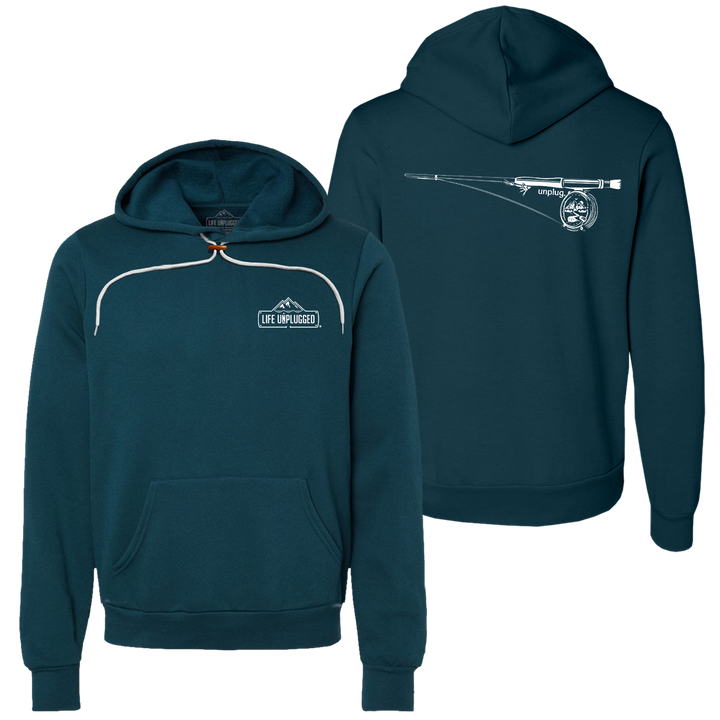 Fly Fishing Mountain Scene Super Soft Hoodie