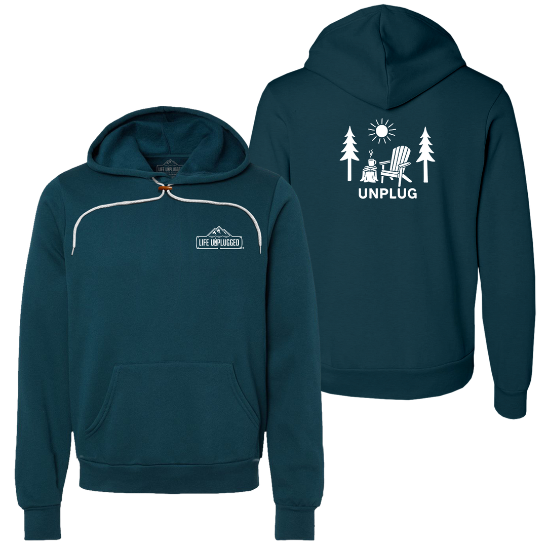 READING IN THE WOODS Super Soft Hoodie