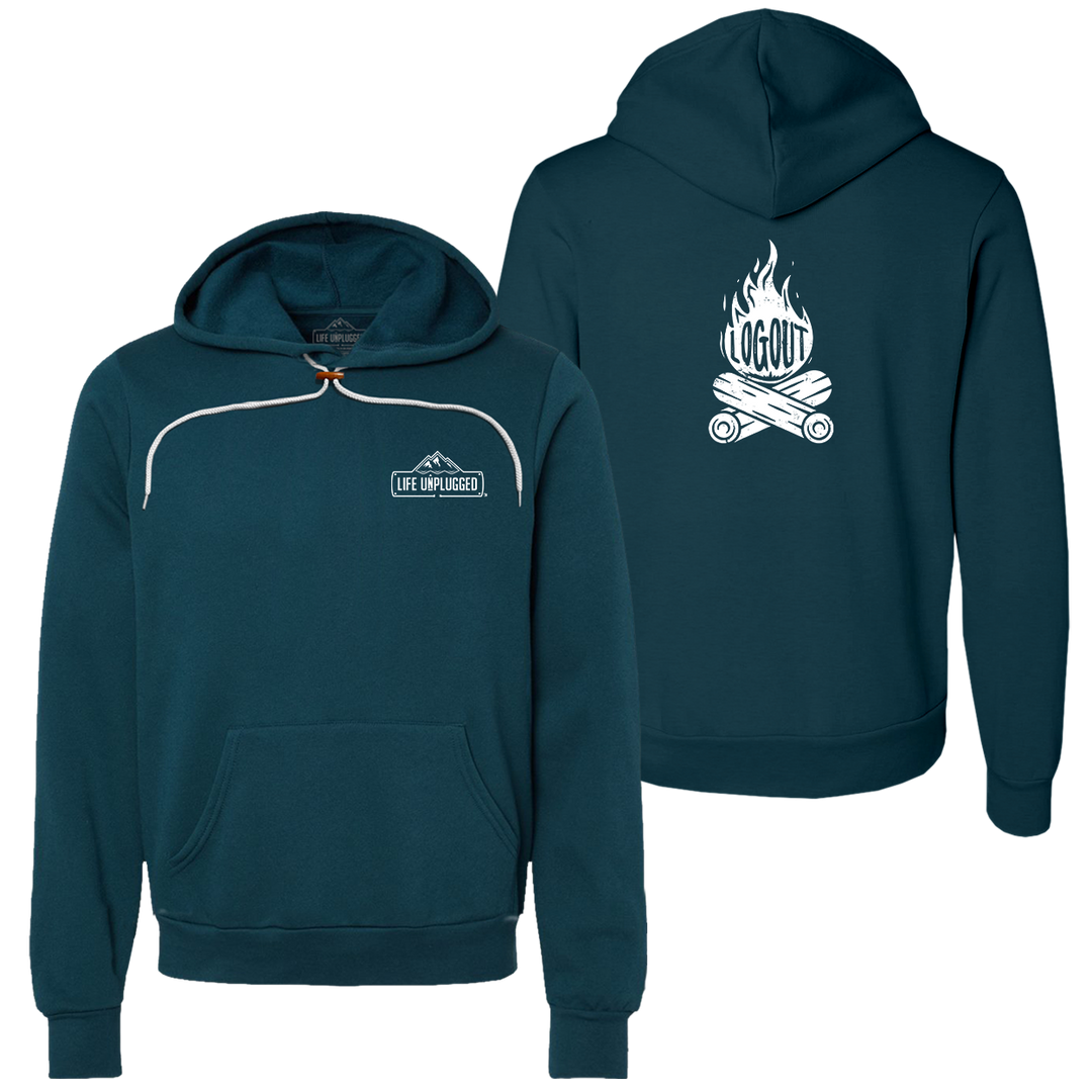 Log Out Campfire Super Soft Hoodie