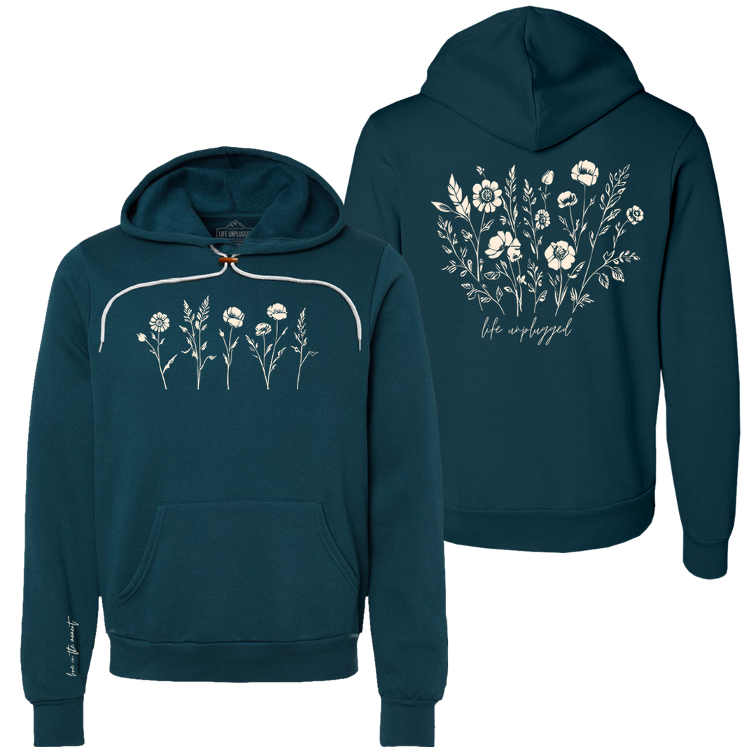 Live in the Moment Wildflower Super Soft Hoodie