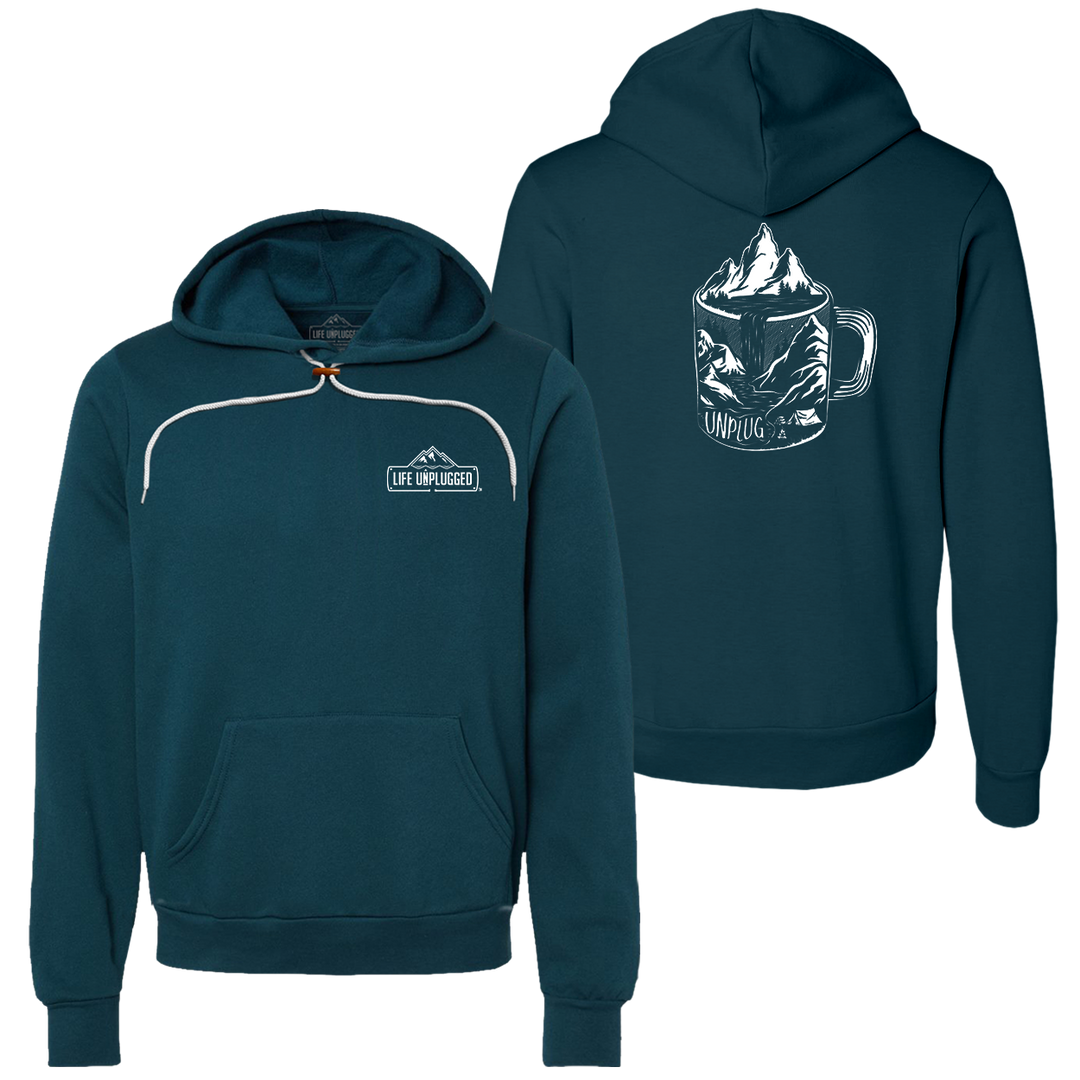 Coffee Mountain Scene Super Soft Hoodie