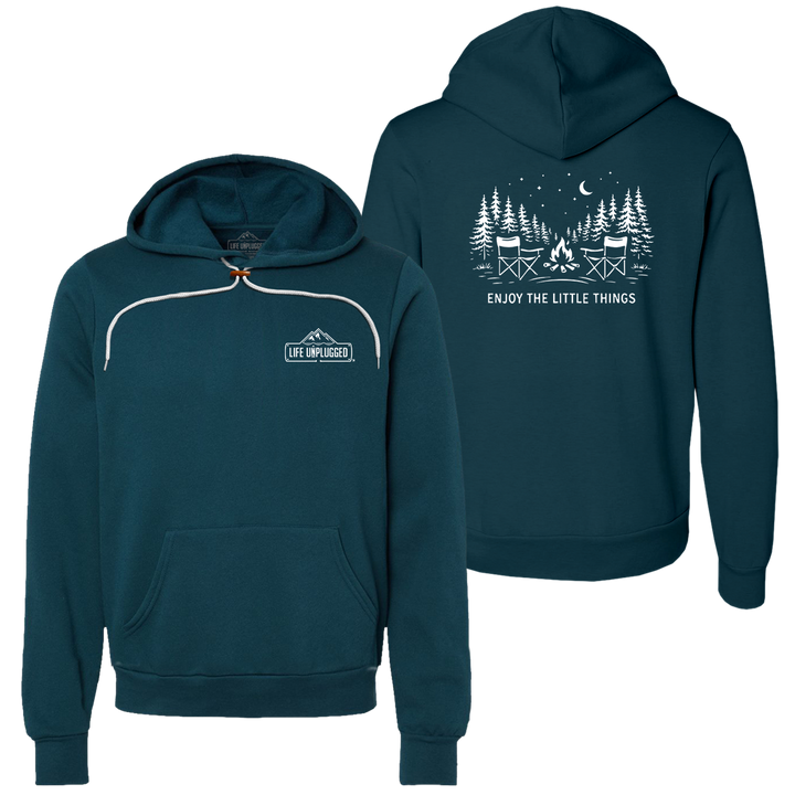 Enjoy The Little Things Campfire scene Super Soft Hoodie