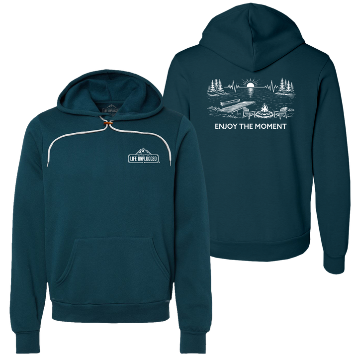 ENJOY THE MOMENT (LAKE SCENE) Super Soft Hoodie