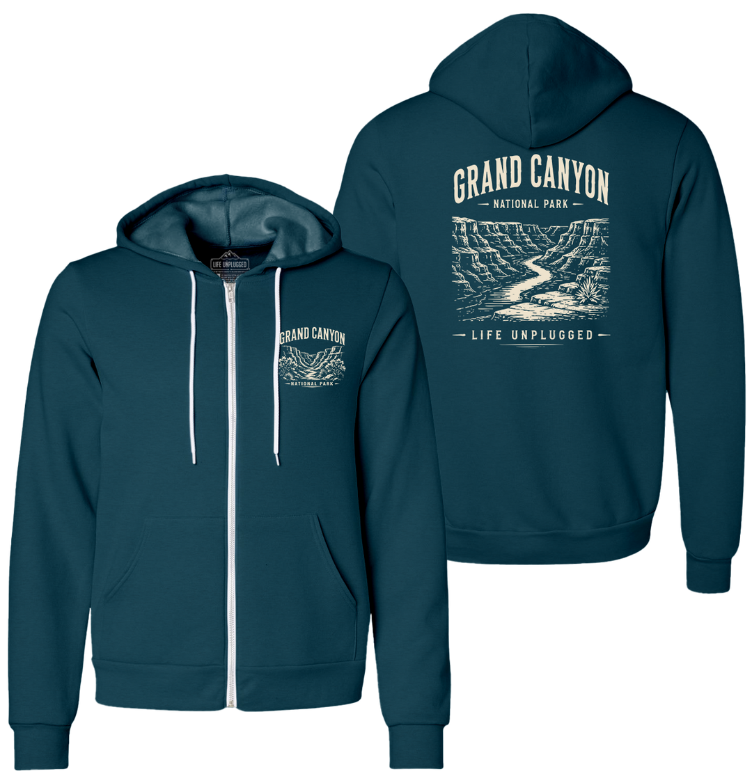 GRAND CANYON NATIONAL PARK Supersoft Midweight Zip Up Hoodie