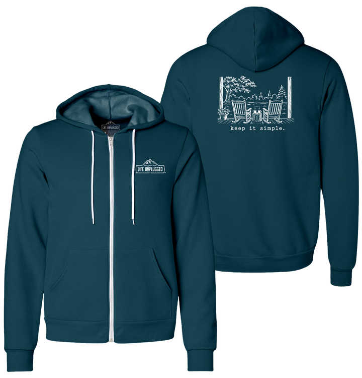 KEEP IT SIMPLE. Supersoft Midweight Zip Up Hoodie