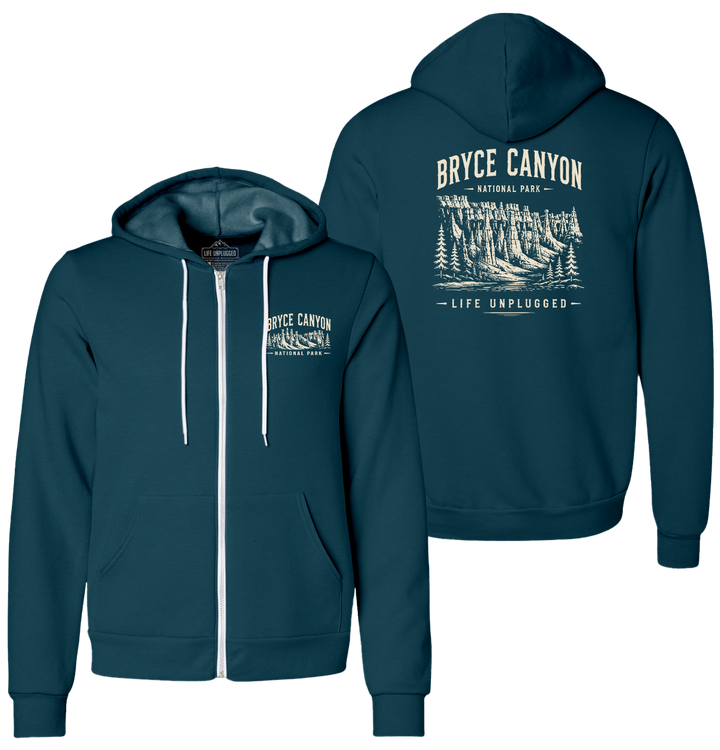 BRYCE CANYON NATIONAL PARK Supersoft Midweight Zip Up Hoodie