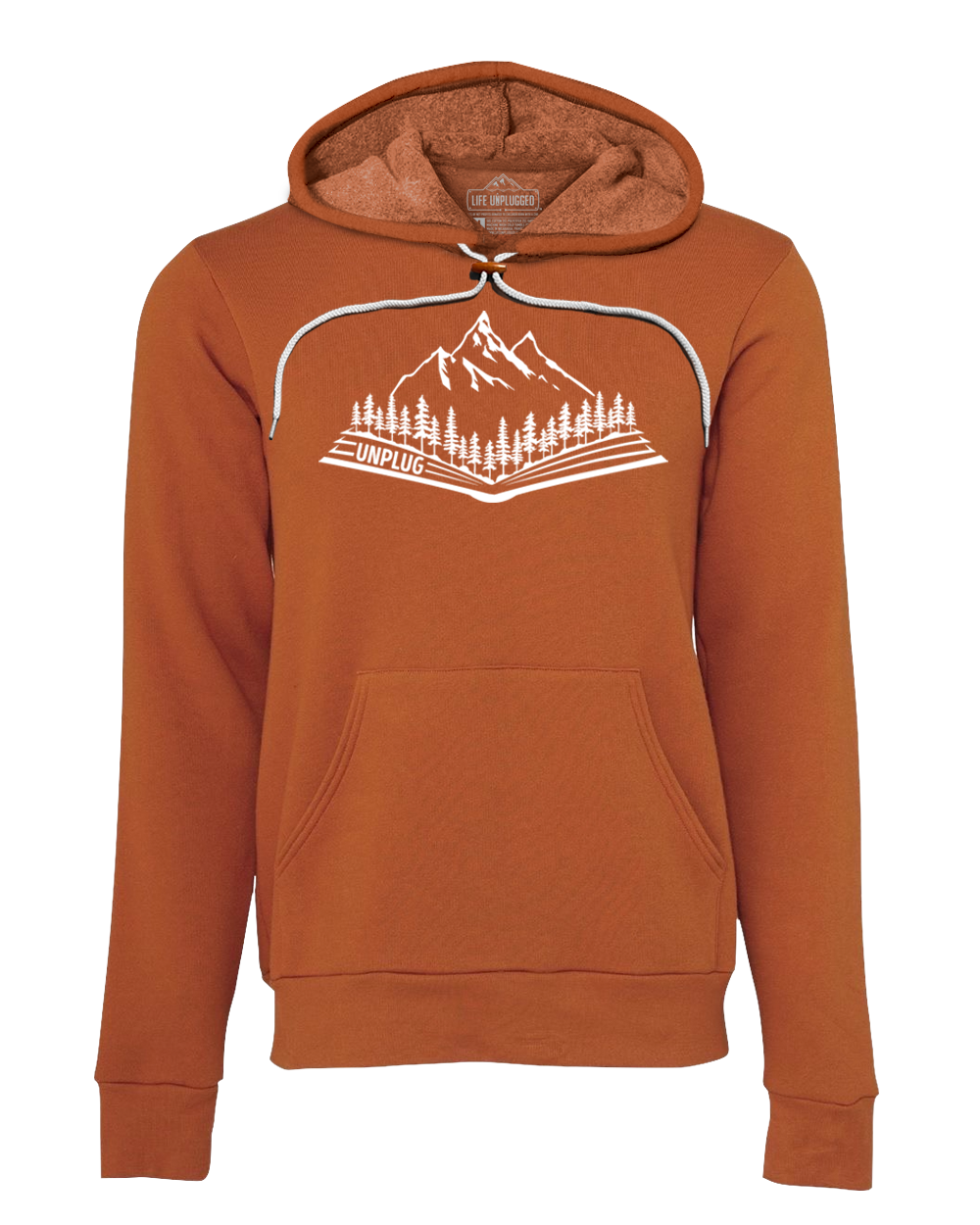 Open Book Mountain Scene Super Soft Hoodie