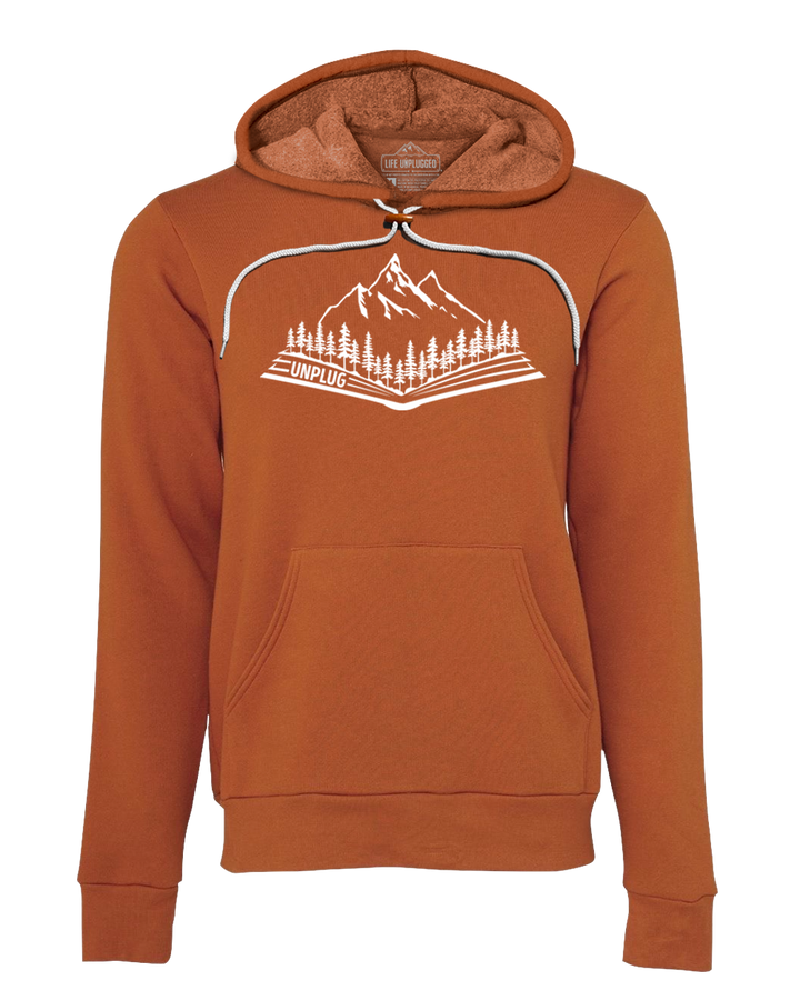 Open Book Mountain Scene Super Soft Hoodie