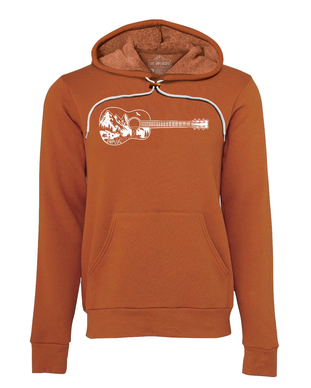 Guitar Mountain Scene Super Soft Hoodie