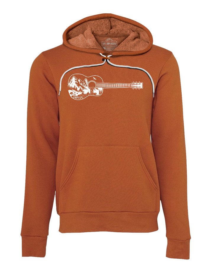 Guitar Mountain Scene Super Soft Hoodie