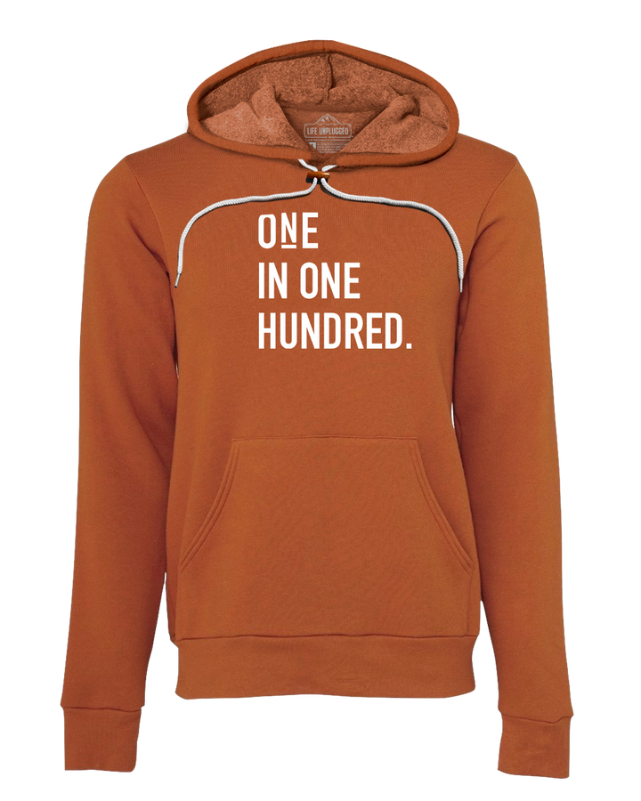 One in One Hundred Stacked Super Soft Hoodie