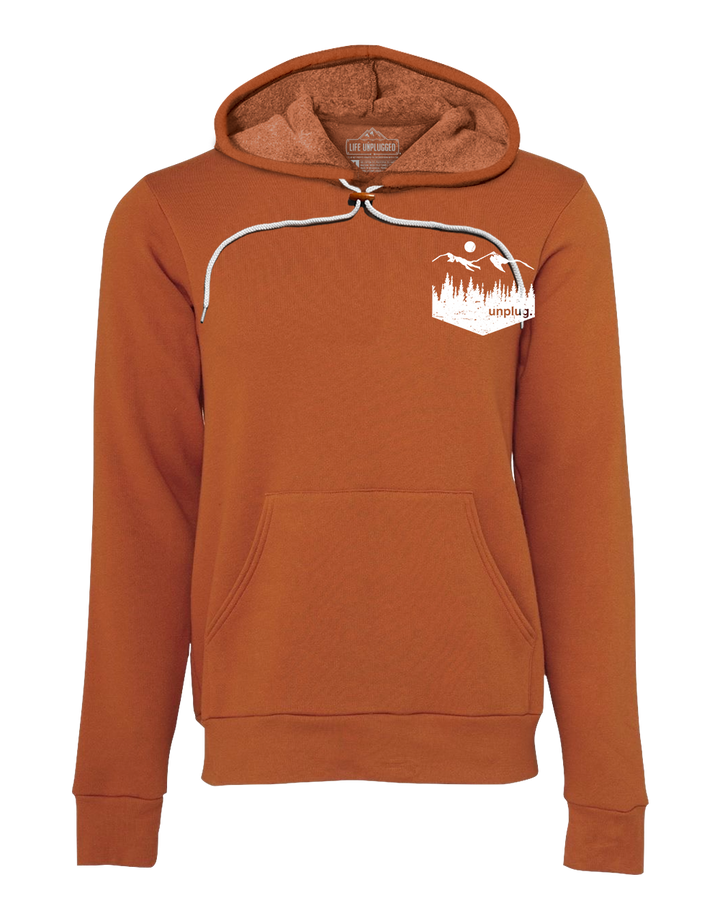 Unplug Mountain Left Chest Pocket Super Soft Hoodie