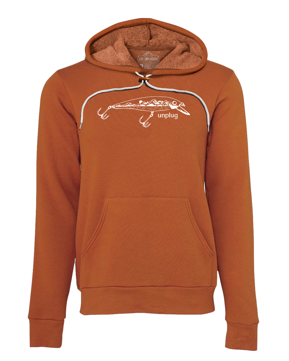 Fishing Lure Mountain Scene Super Soft Hoodie