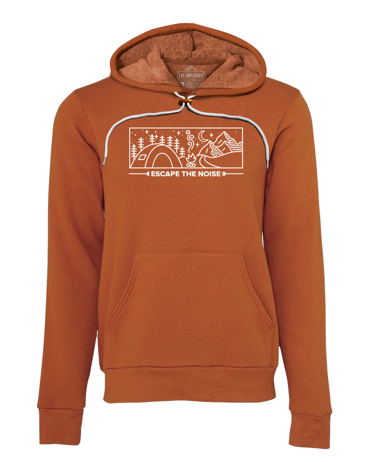 Escape The Noise Camping Scene Super Soft Hoodie