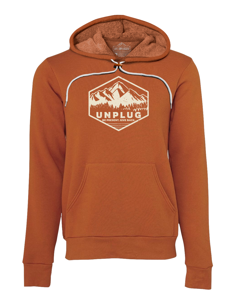 Unplug Mountain Badge Super Soft Hoodie