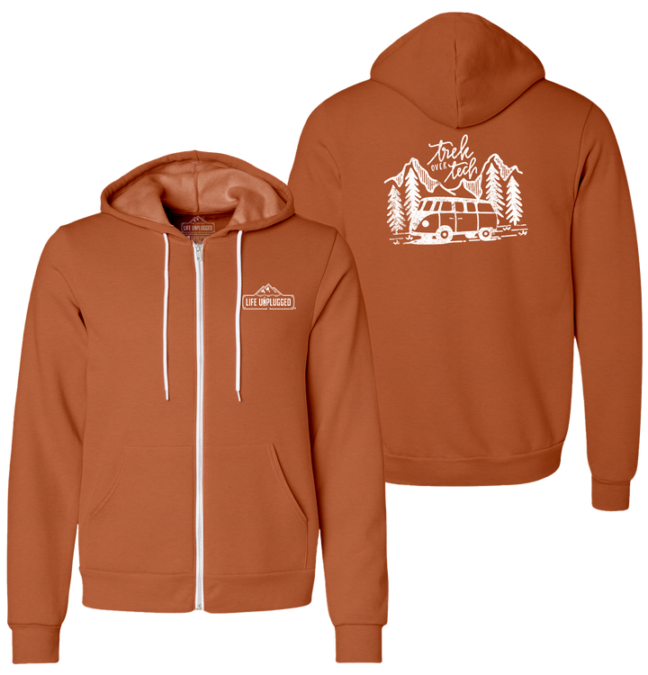 TREK OVER TECH Supersoft Midweight Zip Up Hoodie