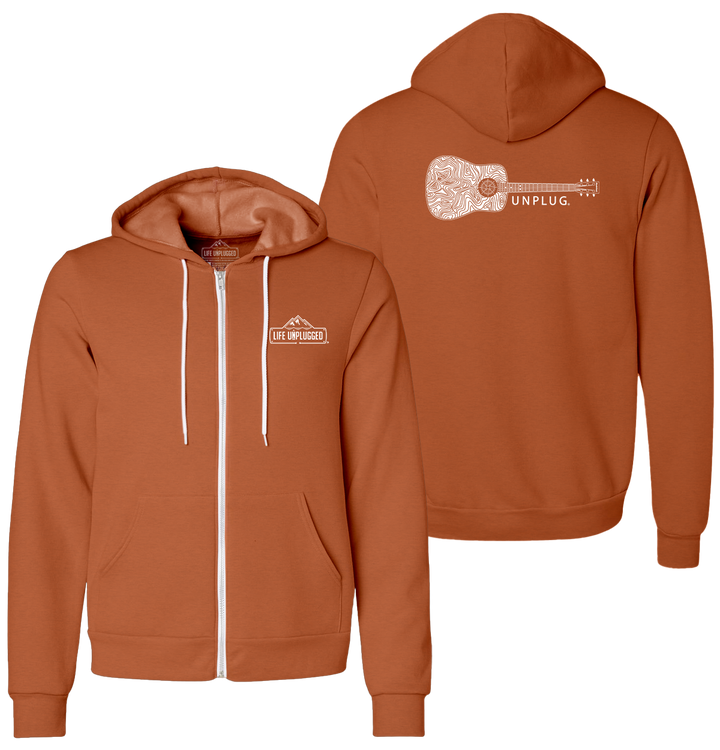 GUITAR Supersoft Midweight Zip Up Hoodie