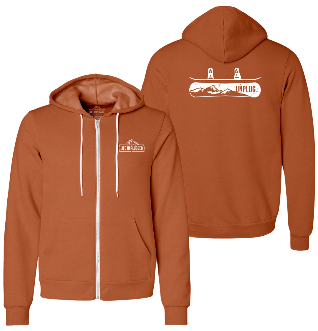 SNOWBOARDING Supersoft Midweight Zip Up Hoodie