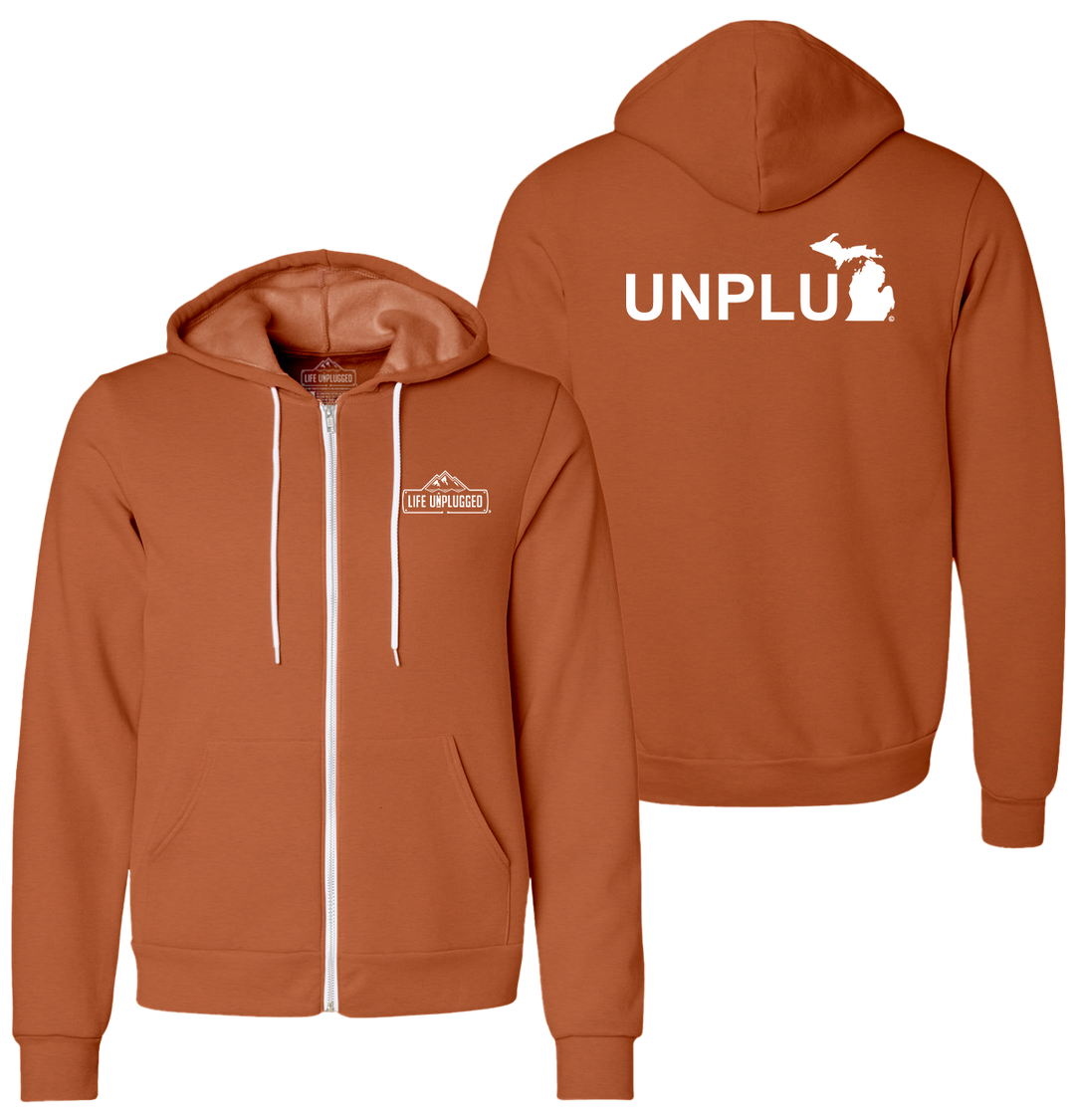 UNPLUG (MI) Supersoft Midweight Zip Up Hoodie