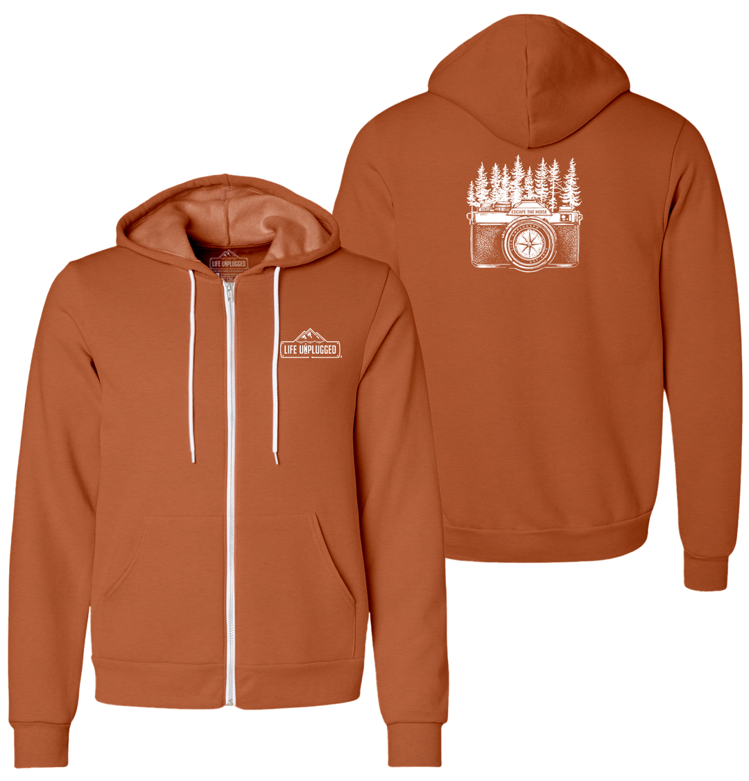 Camera in the Trees Supersoft Midweight Zip Up Hoodie
