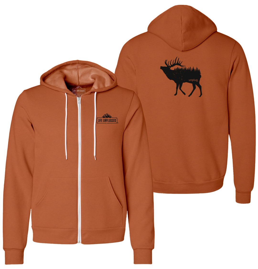 ELK IN THE TREES Supersoft Midweight Zip Up Hoodie