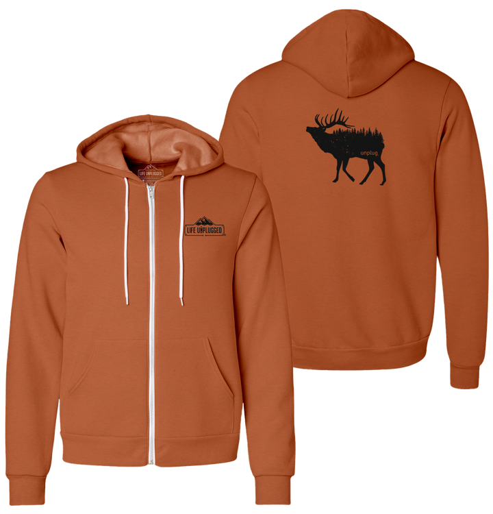 ELK IN THE TREES Supersoft Midweight Zip Up Hoodie